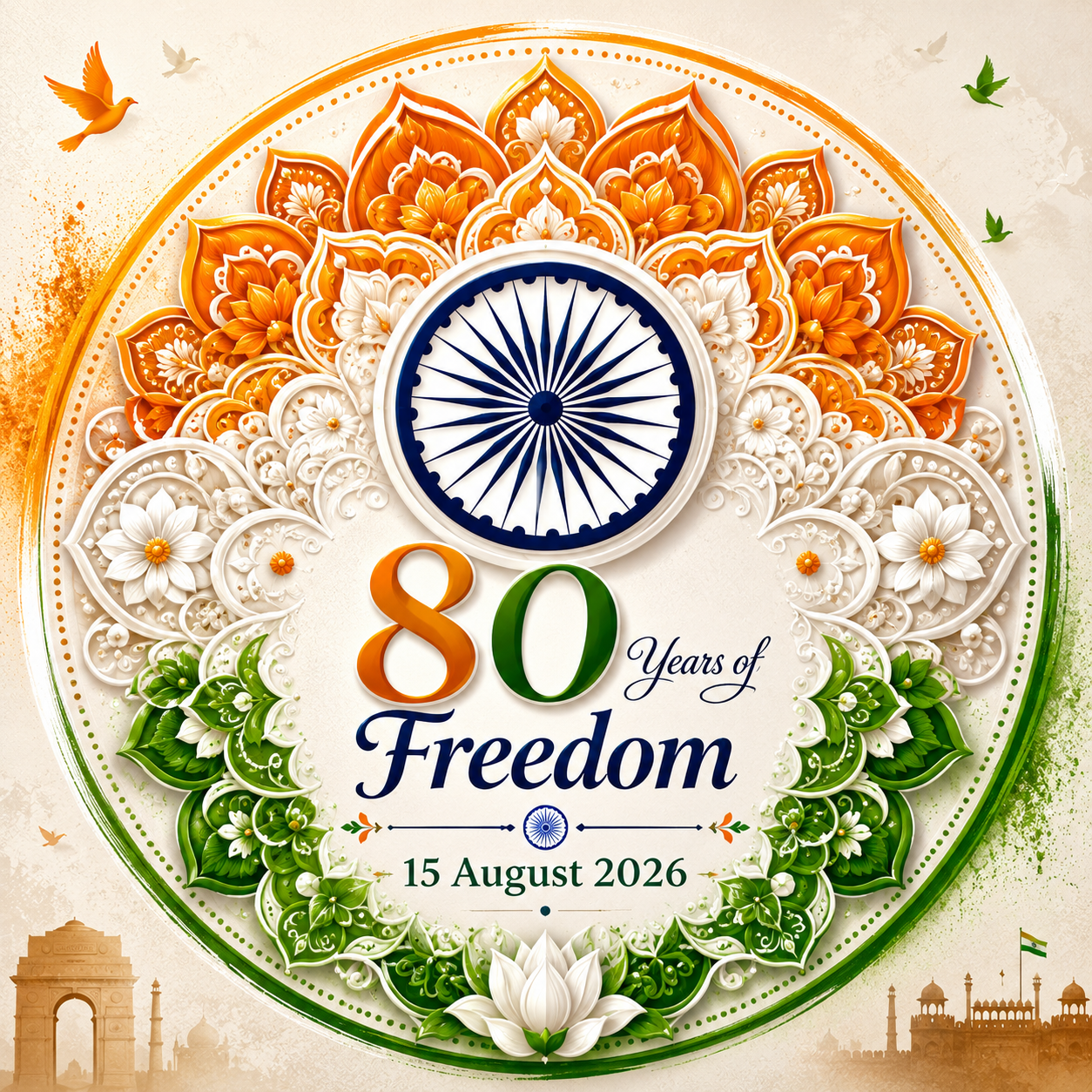 80 years of freedom mandala DP 2026