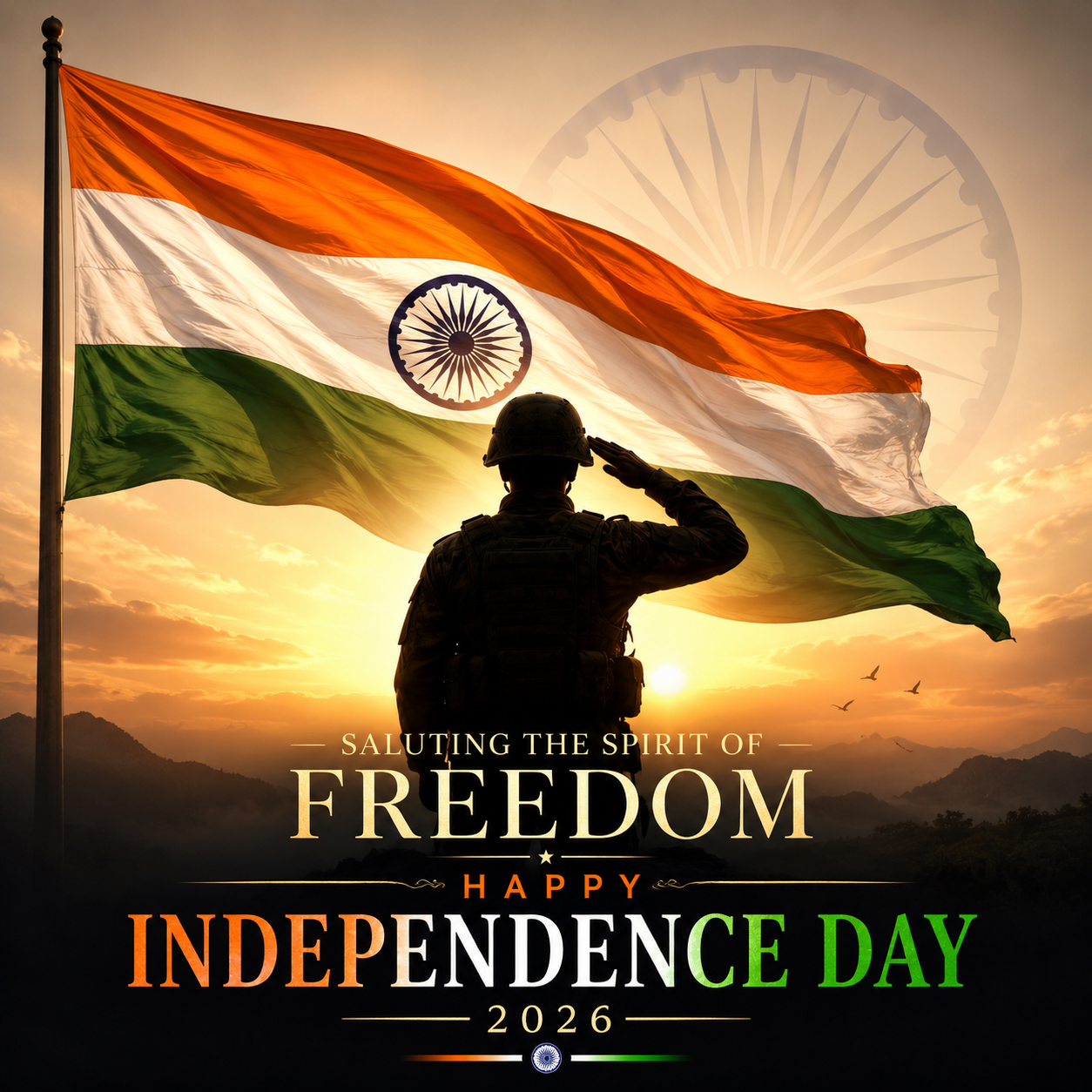 Soldier salute Independence Day 2026 — Jai Hind