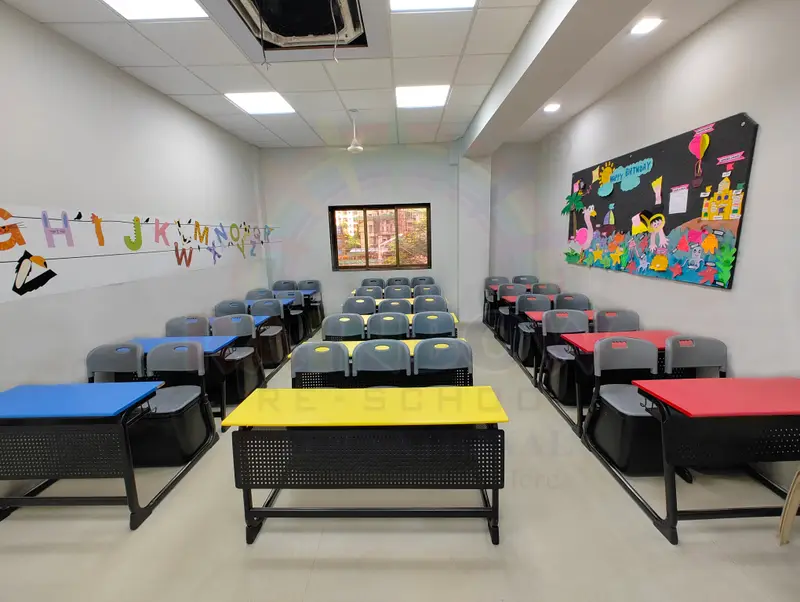 Activity room at Rainbow Preschool International Thane — well-equipped for children