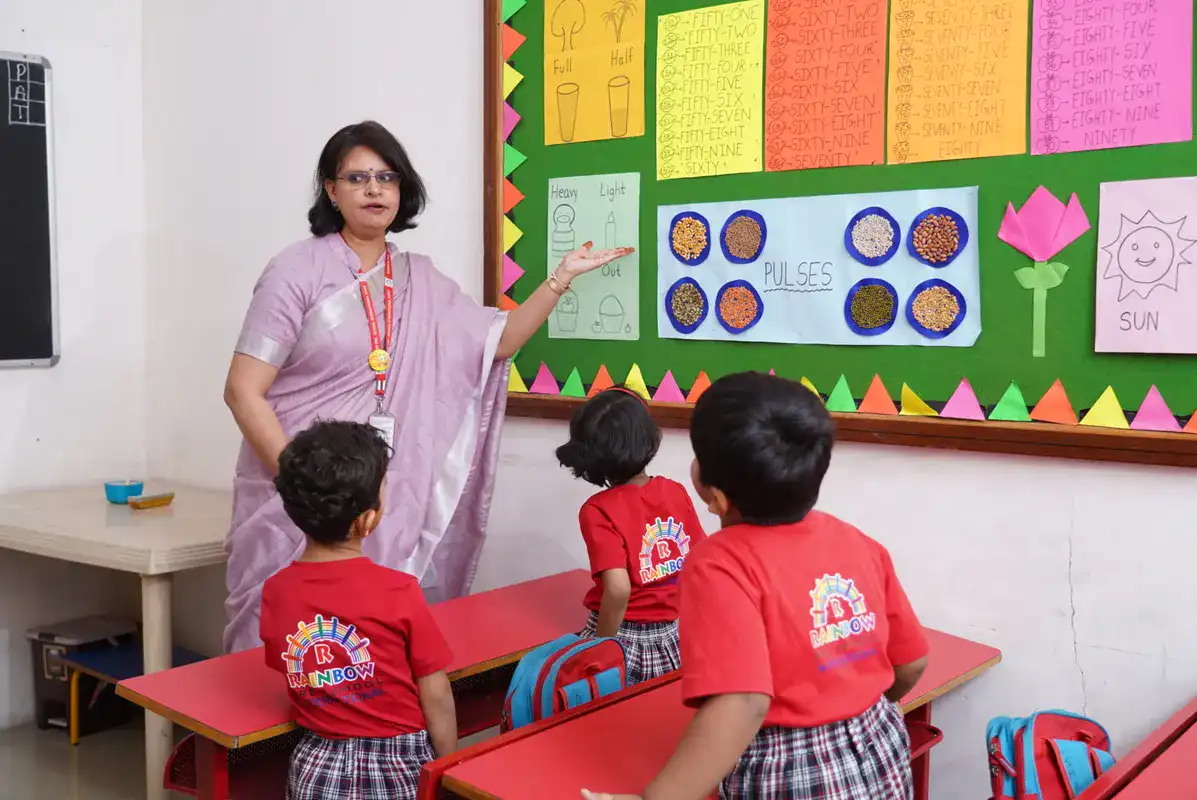 Cultural event performance by preschool children at Rainbow Thane