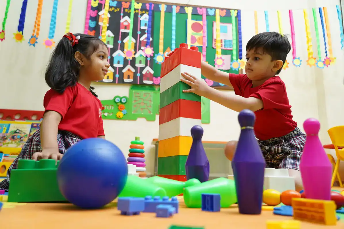 Rainbow Preschool classroom moment