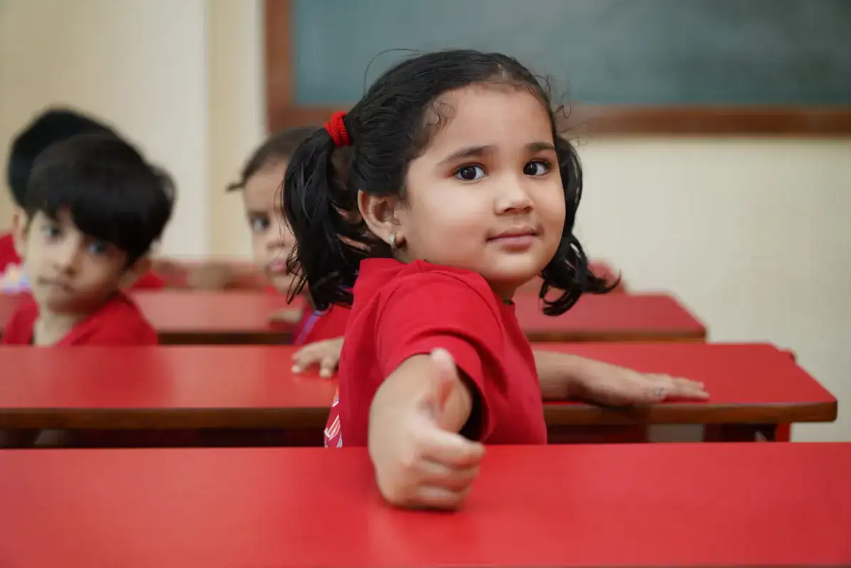Hands-on learning through play activity at Rainbow Preschool Thane