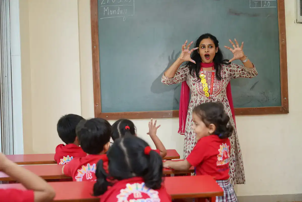 Creative play-based activity at Rainbow Preschool International Thane