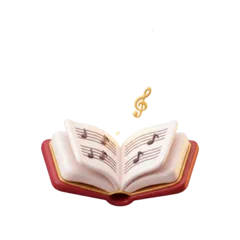Open music book representing Jana Gana Mana, India's national anthem
