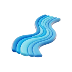 River illustration representing the Ganga, India's national river